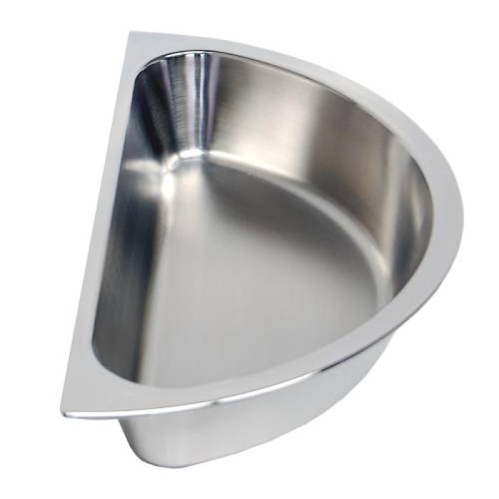 INSERT INFINITY ROUND HALF 190 x 65mm (S/STEEL)