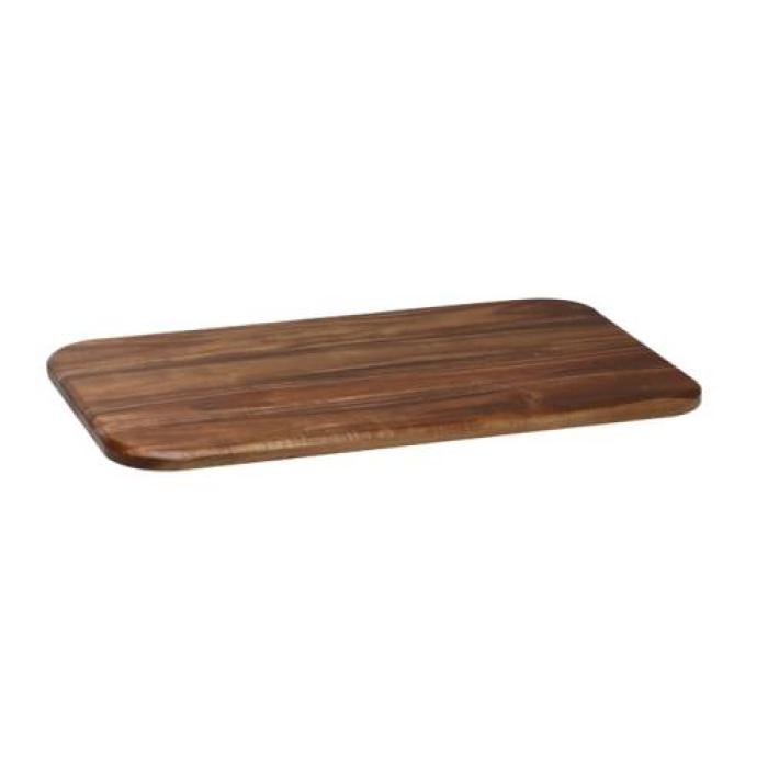 DOMINO WOODEN TRAY GN1/1 RECTANGULAR 527 x 321 x 28mm