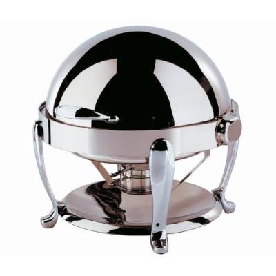 CHAFING DISH EURI ROUND ROLL TOP 18/10 S/STEEL 515 x 497 x 468mm 6.5Lt