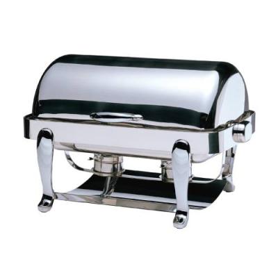 CHAFING DISH EURI RECTANGULAR ROLL TOP 18/10 S/STEEL 667 x 488 x 452mm 8Lt