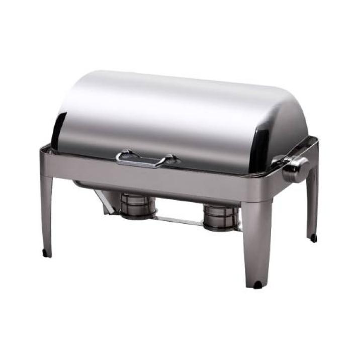 CHAFING DISH IBIS RECTANGULAR ROLL TOP 18/10 S/STEEL 667 x 485 x 452mm 8Lt