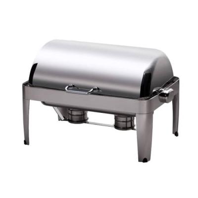 CHAFING DISH IBIS RECTANGULAR ROLL TOP 18/10 S/STEEL 667 x 485 x 452mm 8Lt
