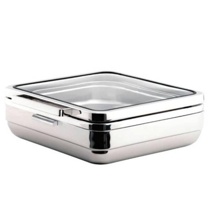 T-COLLECTION INDUCTION CHAFING DISH (SQUARE) STEEL BAND 5.5Lt