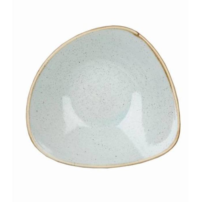 STONECAST - DUCK EGG BLUE - TRIANGLE BOWL - 23.5CM (12)