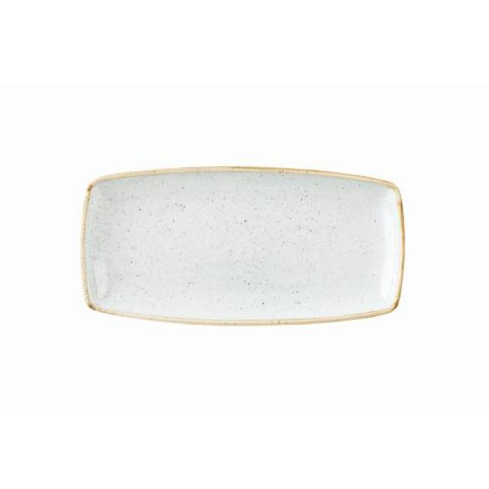 STONECAST - DUCK EGG BLUE - OBLONG PLATE - 29.5x15CM (12)