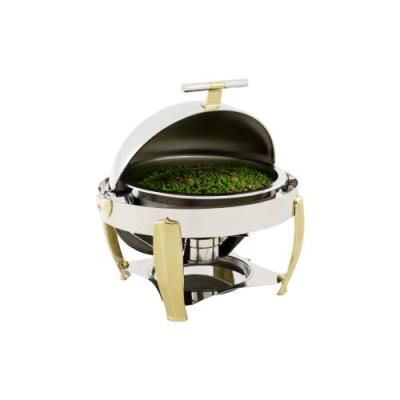 CHAFING DISH DELUX-ROLLTOP (ROUND) 6.8Lt