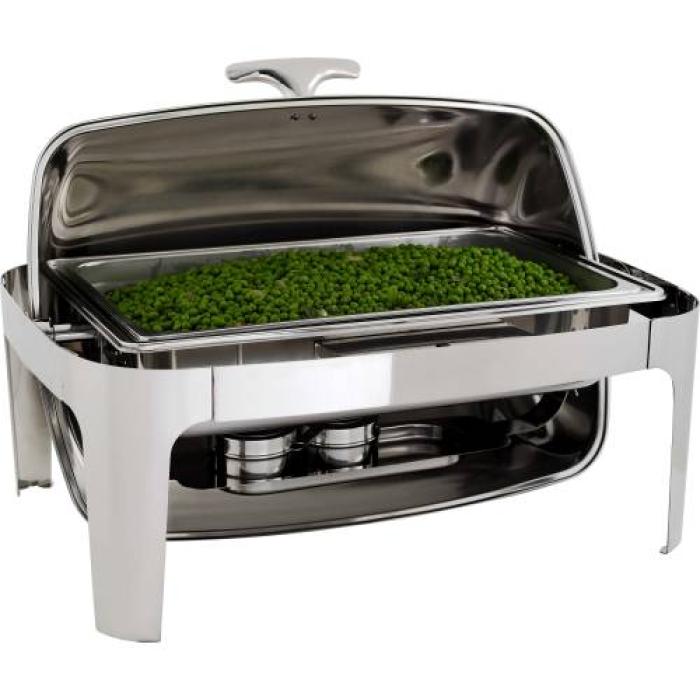 CHAFING DISH S/STEEL-ROLL TOP (RECT) 180 7.5Lt