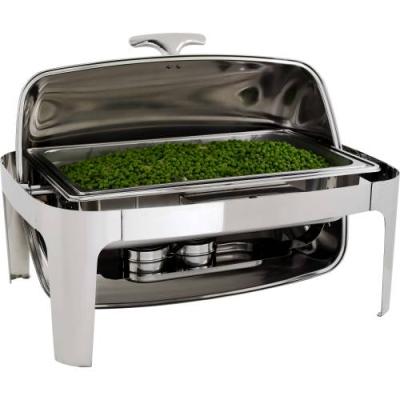 CHAFING DISH S/STEEL-ROLL TOP (RECT) 180 7.5Lt