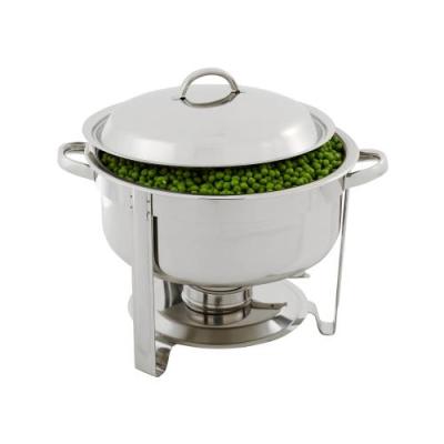 CHAFING DISH S/STEEL-POLISHED ROUND 6.8Lt