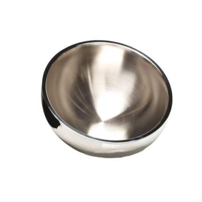 S/STEEL BOWL DUAL ANGLE - 350mm