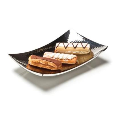 S/STEEL CURVED TRAY 185 x 185mm