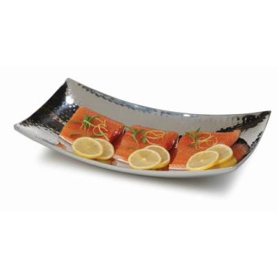 S/STEEL CURVED TRAY 175mm x 300mm