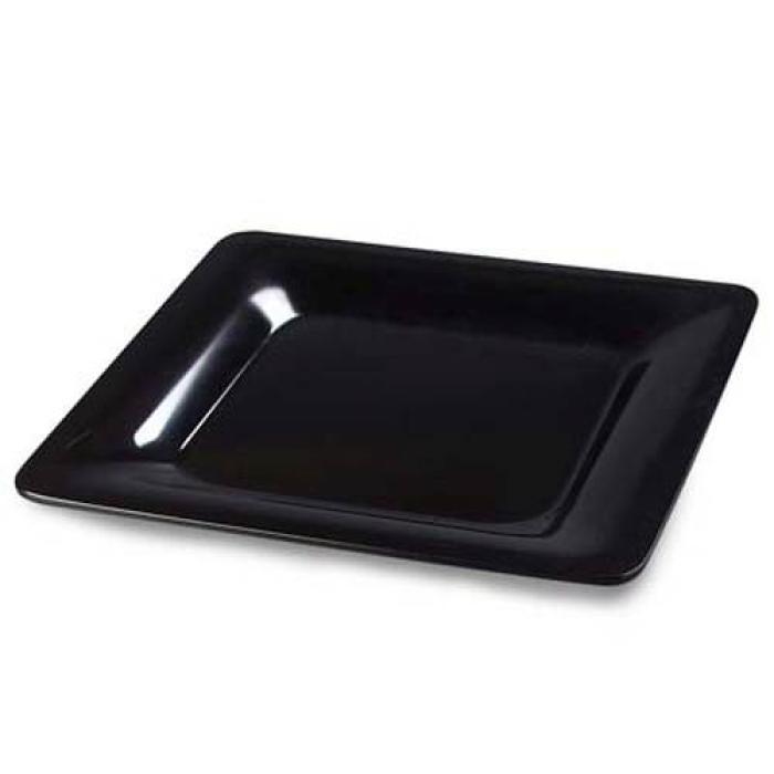 BUFFET PLATTER SQUARE PLATE - 305 x 305mm (BLACK)