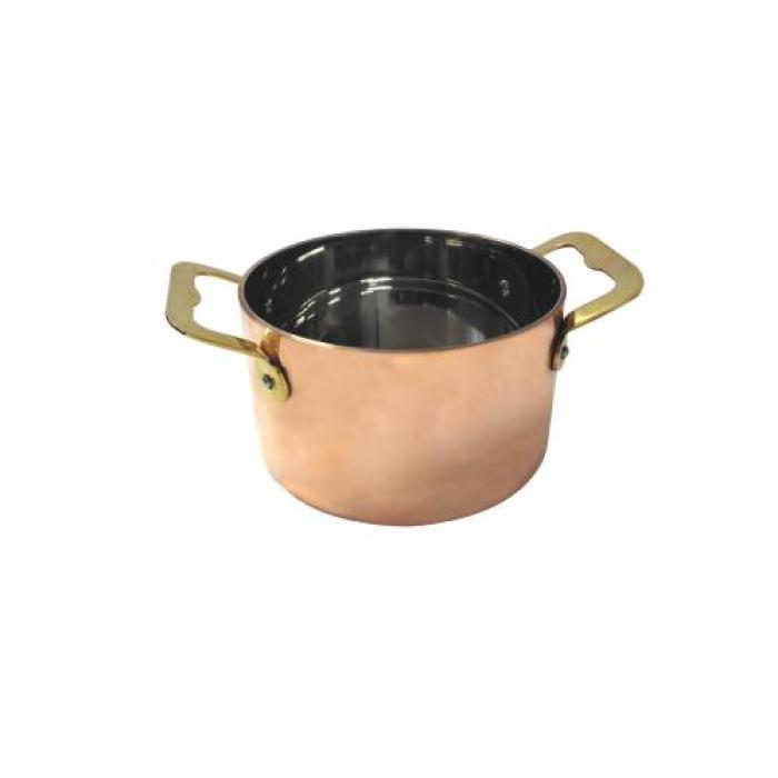 MINI COPPER CASSEROLE POT - 120 X 75 mm