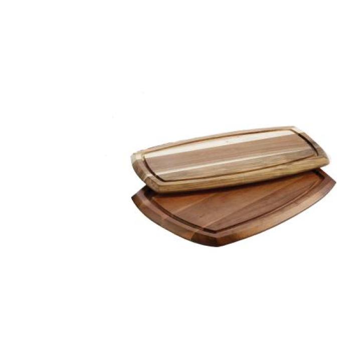 WOODEN SERVING BOARD REVERSIBLE 180 x 360 x 20mm