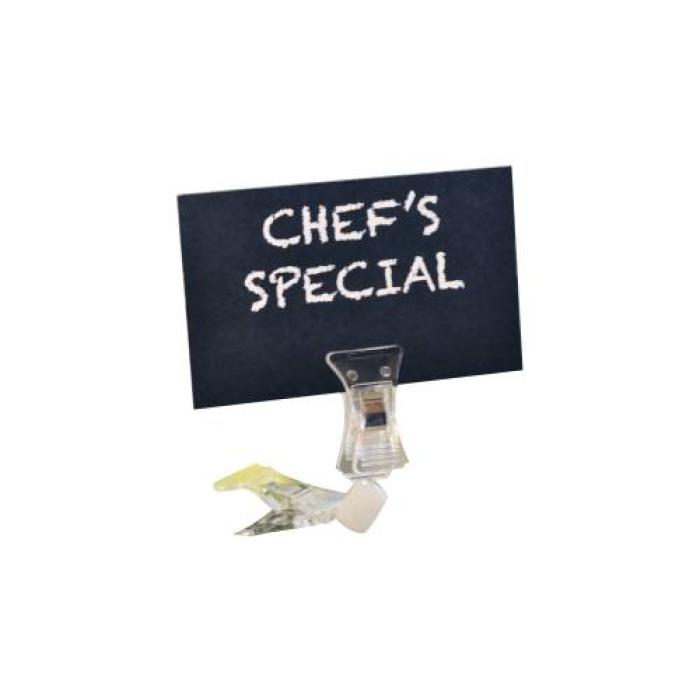 PLASTIC DISPLAY CLIP - THIN BASE - (SOLD IN PACKS OF 12)