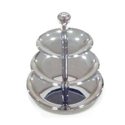 DISPLAY STAND S/STEEL - 3 TIER 266 x 220 x 167mm