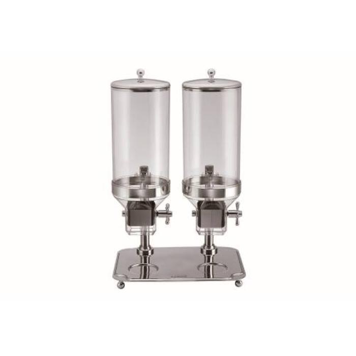CEREAL DISPENSER DOUBLE CONTEMP 440 x 340 x 690mm 10Lt x 2