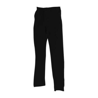 CHEFS UNIFORM - TROUSERS BLACK ZIP- X SMALL