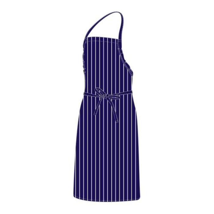 CHEFS UNIFORM - BIB APRON - BLACK PIN STRIPE