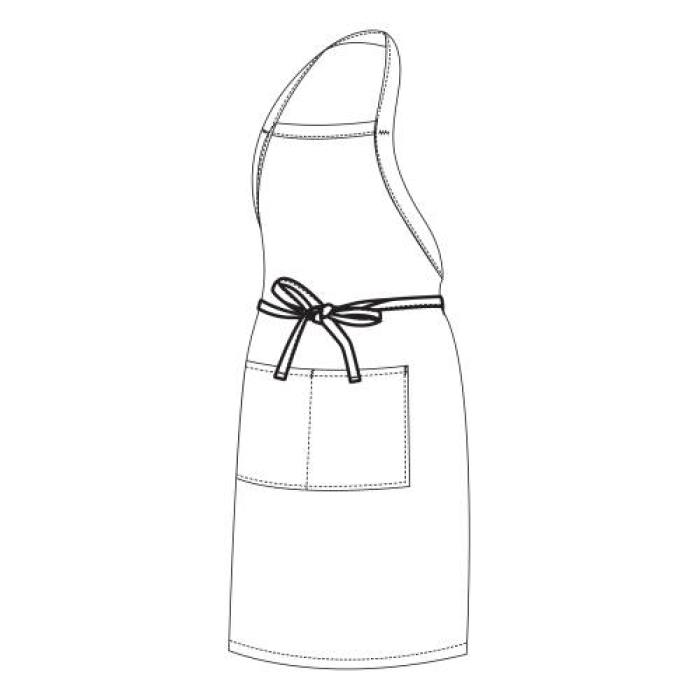 CHEFS UNIFORM - FULL BIB WHITE APRON