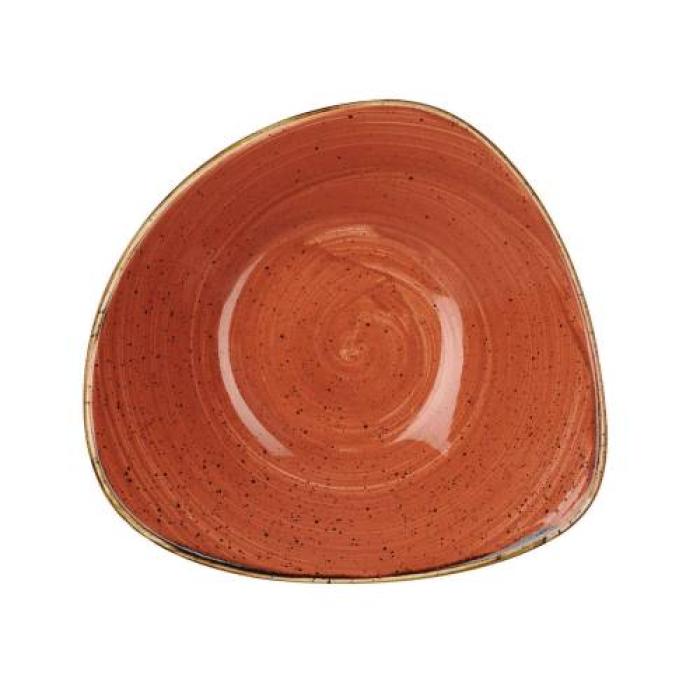 STONECAST - SPICED ORANGE - TRIANGLE BOWL - 15.3CM (12)