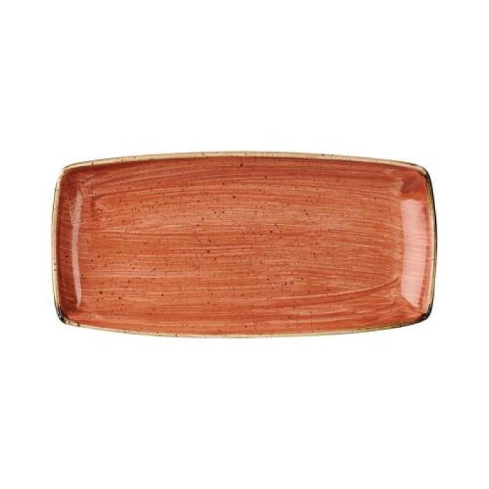 STONECAST - SPICED ORANGE - OBLONG PLATE - 29.5x15CM (12)