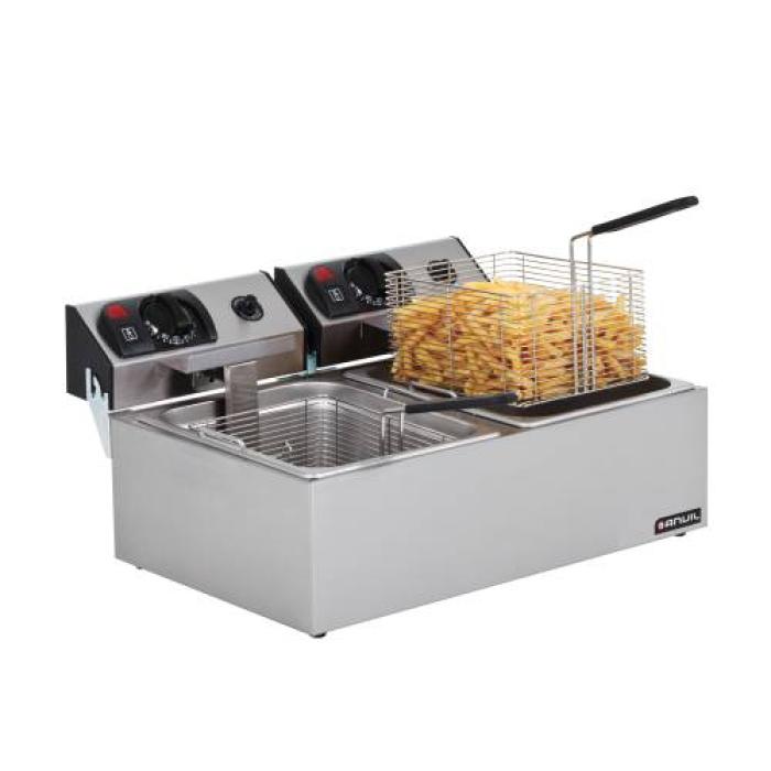 FISH FRYER ANVIL - DOUBLE PAN (ELEC)