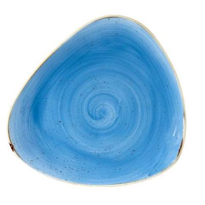 STONECAST - CORNFLOWER BLUE - TRIANGLE PLATE - 26.5CM (12)