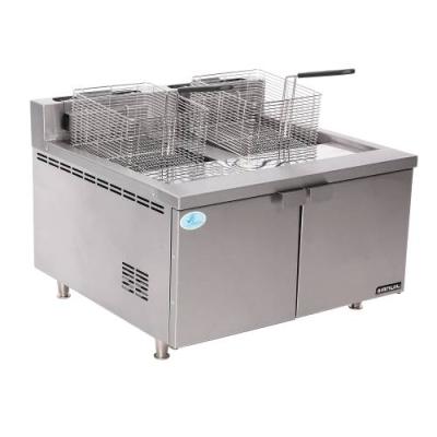 FISH FRYER ANVIL - DOUBLE PAN - GAS