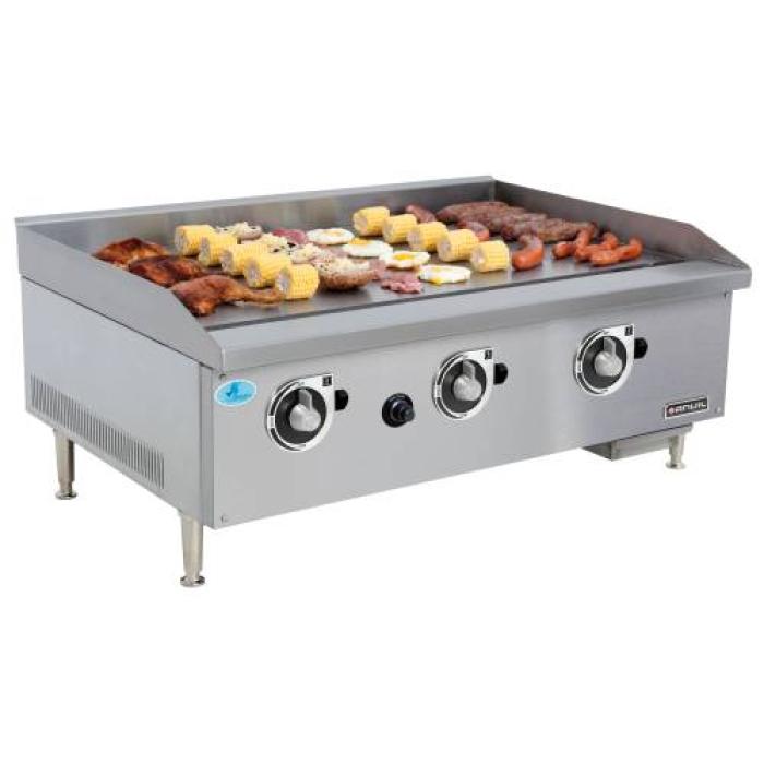 FLAT TOP GRILLER ANVIL - 900mm - PREMIER RANGE - GAS