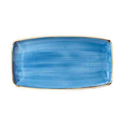STONECAST - CORNFLOWER BLUE - OBLONG PLATE - 29.5x15CM (12)