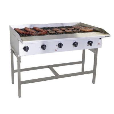 GAS GRILLER ANVIL - 10 BURNER RADIANT - FREE STANDING