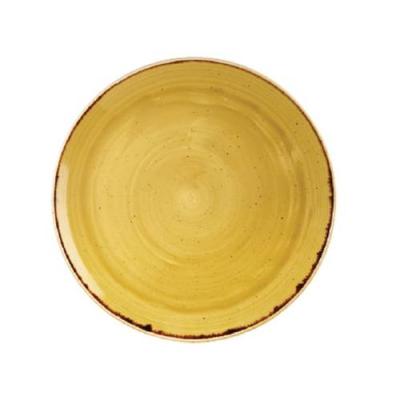 MUSTARD SEED YELLOW - COUPE PLATE - 26cm (12)