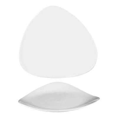LOTUS - WHITE - TRIANGLE PLATE - 19CM (12)