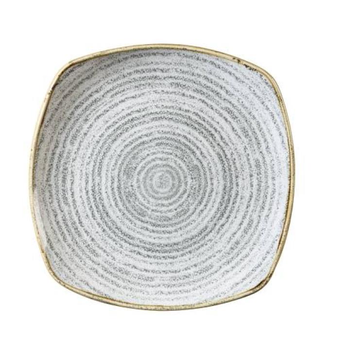 STONE GREY - SQUARE PLATE - 25.5cm (12)