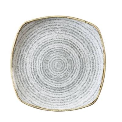 STONE GREY - SQUARE PLATE - 25.5cm (12)