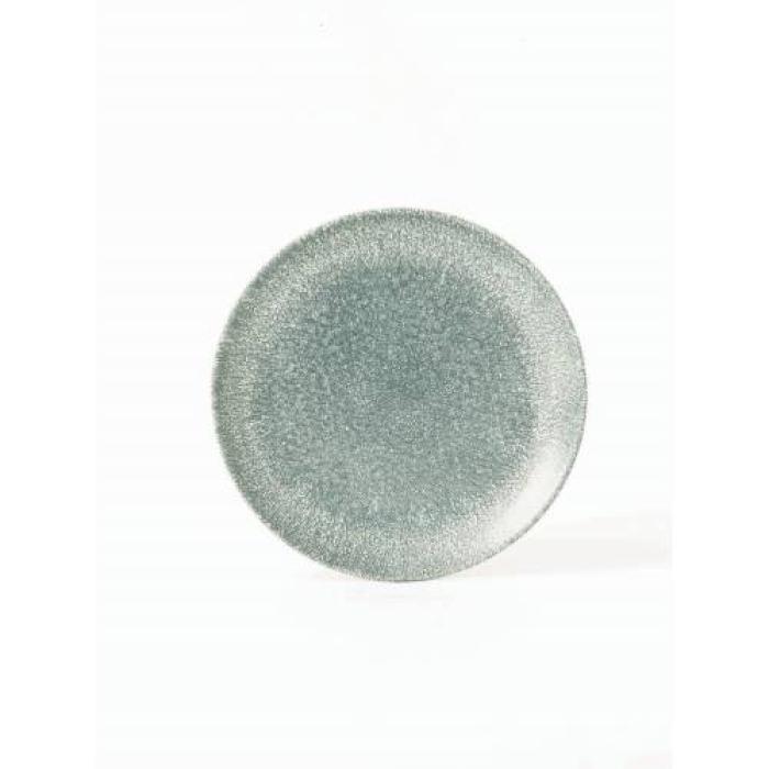 RAKU - TOPAZ BLUE - COUPE PLATE - 21.7CM (12)