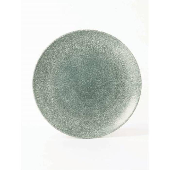 RAKU - TOPAZ BLUE - COUPE PLATE - 28.8CM (12)