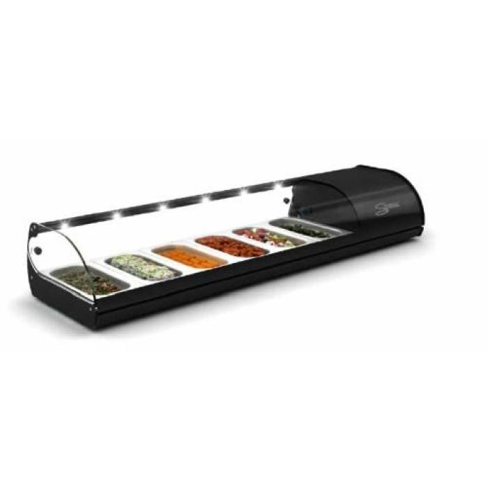 COLD FOOD BAR - SALVADORE 8 INSERT - BLACK