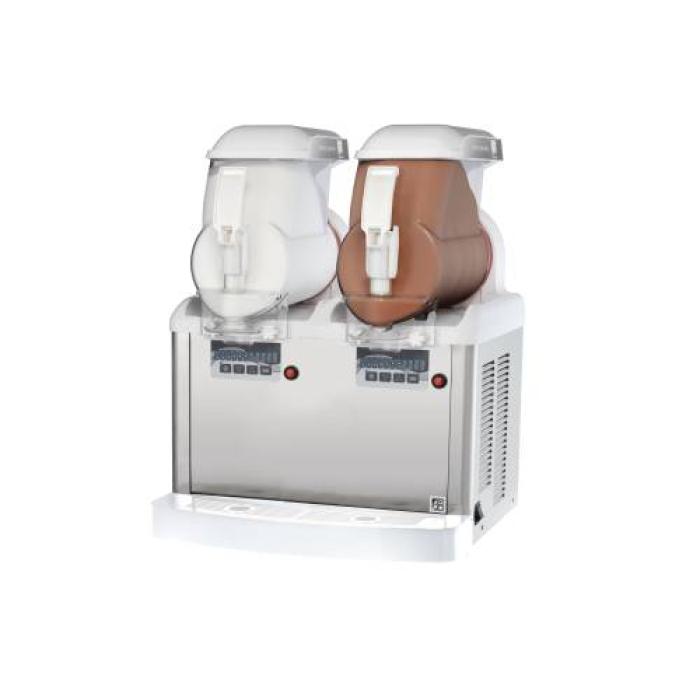 GT2 PUSH SOFT ICE / FROZEN YOGHURT MACHINE - WHITE [2 BOWL]