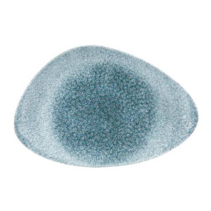 RAKU - TOPAZ BLUE - CHEFS' TRIANGLE PLATE - 30x20CM (6)