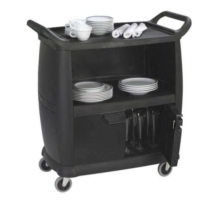 BUSSING AND TRANSPORT CART BLACK - SMALL 965 x 457 x 920mm - 20kg