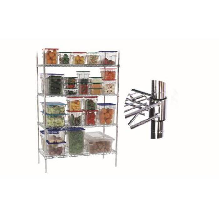 SHELVING UNIT - SHELF WITH CLIPS - 1200mm