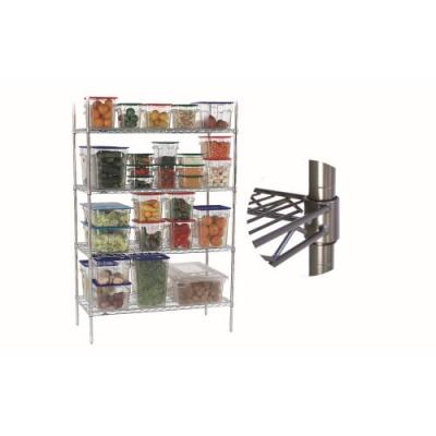 SHELVING UNIT ZINC/EPOXY - 4 SHELF - 1510 x 455 x 1830mm
