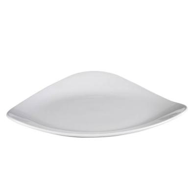 LOTUS - WHITE - TRIANGLE PLATE - 31CM (6)