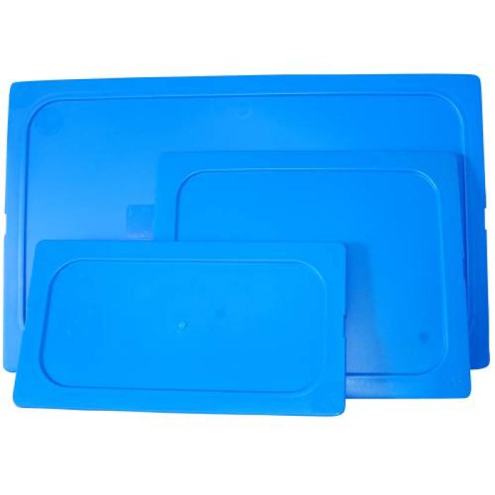 STORAGE CONTAINER HALF LID -POLYPROP (BLUE)