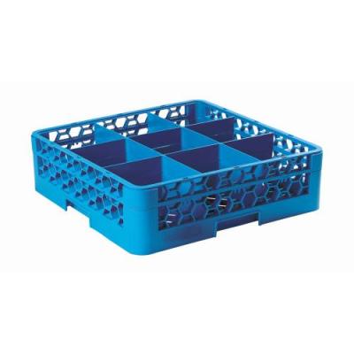 GLASS RACK 9 COMPARTMENT (BLUE)