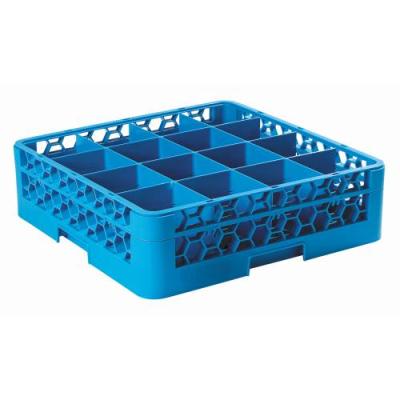 GLASS RACK 16 COMPARTMENT (BLUE)