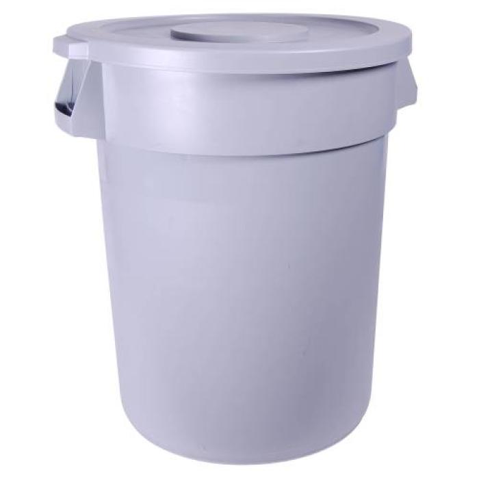 ROUND REFUSE BIN WITH FLAT LID 120Lt 560 x 820mm